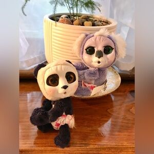 2015 Nursery Babies Panda & Purple Koala In Diaper Jakks Pacific Toy Plush